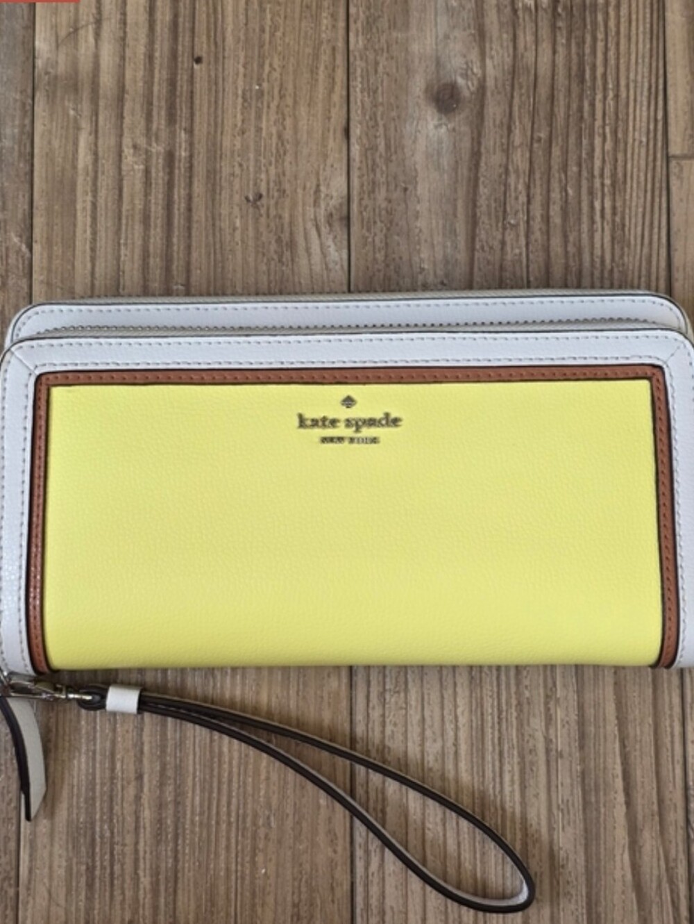 Kate Spade Colorblock Anita wristlet wallet in "Limelight Multi" NWOT